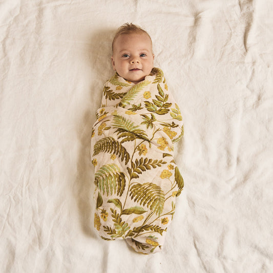 Rainforest Bamboo / Organic Cotton Swaddle