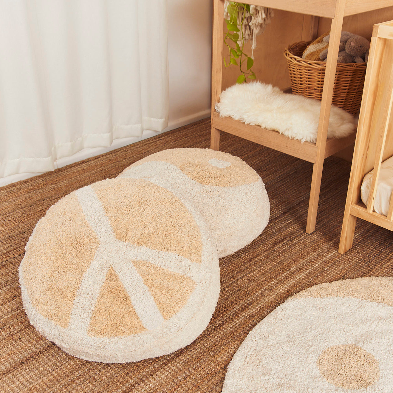 Peace Tufted Floor Cushion