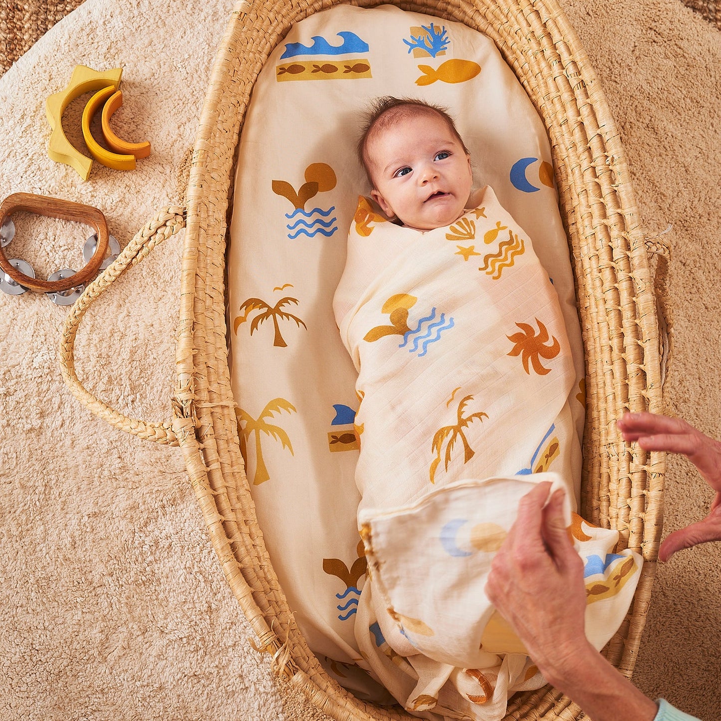 Salty Soul Bamboo / Organic Cotton Swaddle