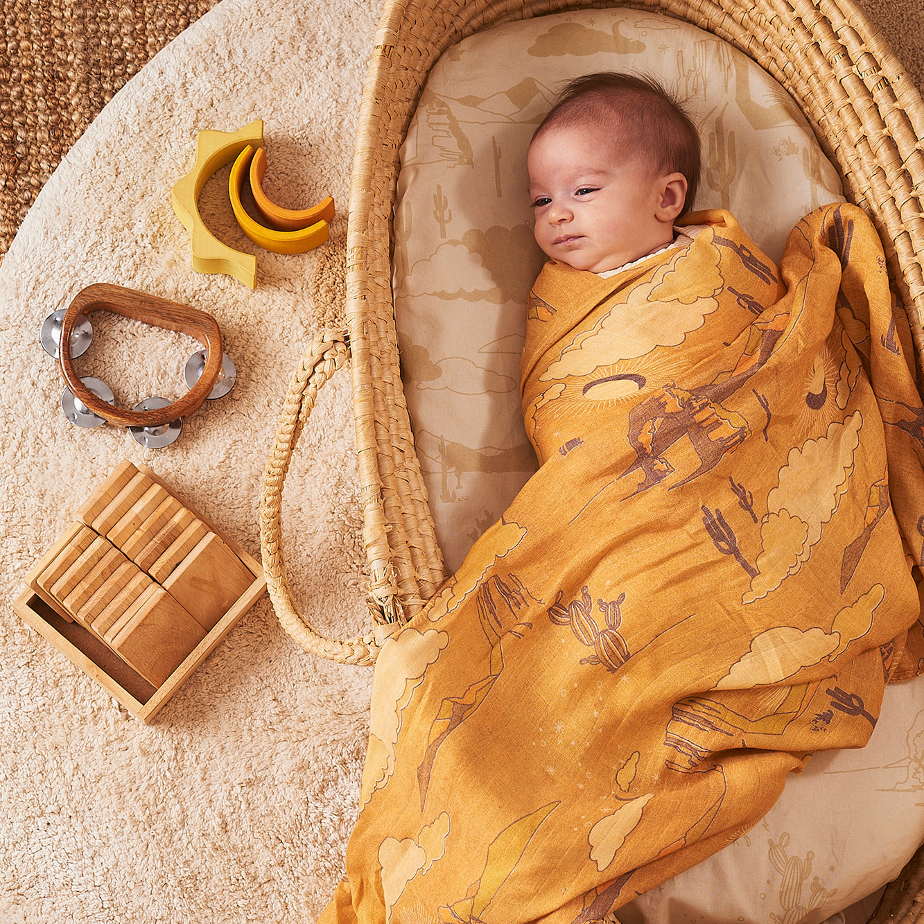 Desert Dreamer Bamboo / Organic Cotton Swaddle