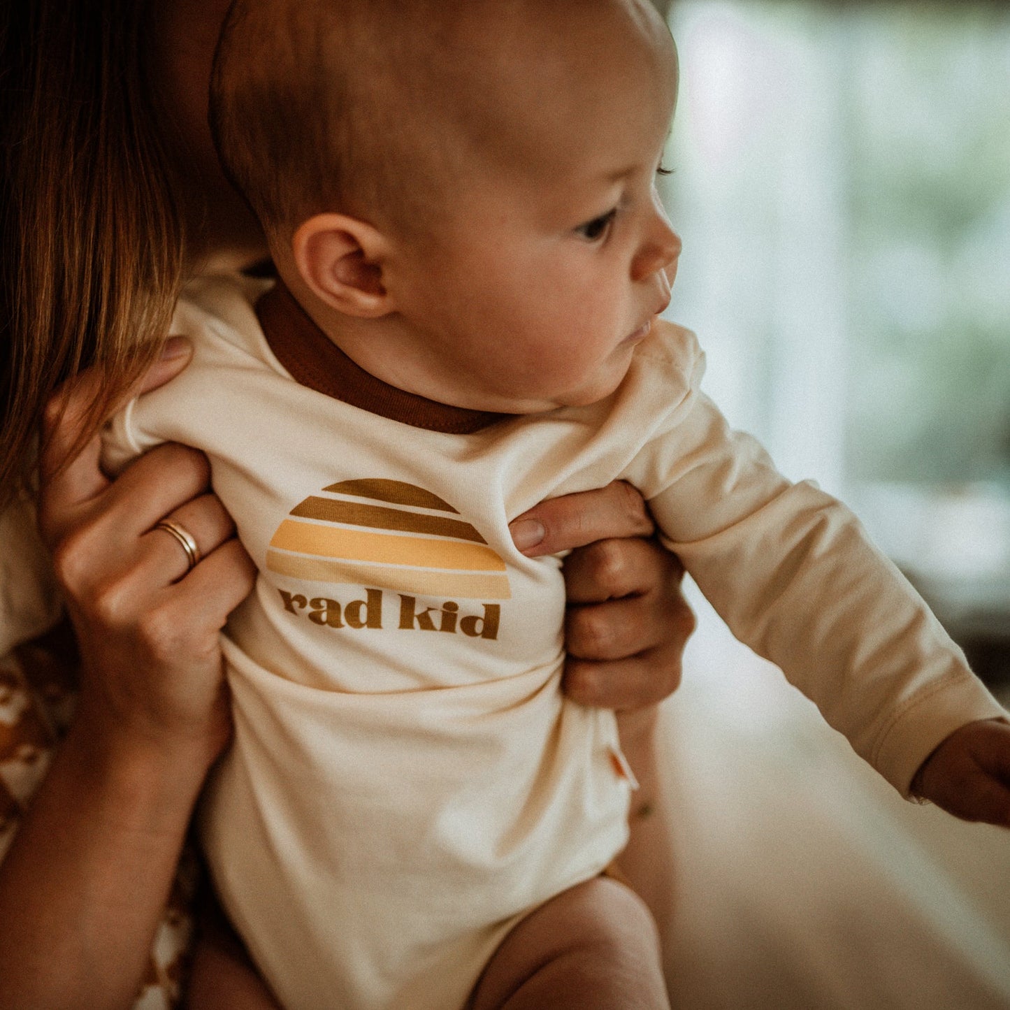 Rad Kid Stretch Long Sleeve Organic Cotton Onesie