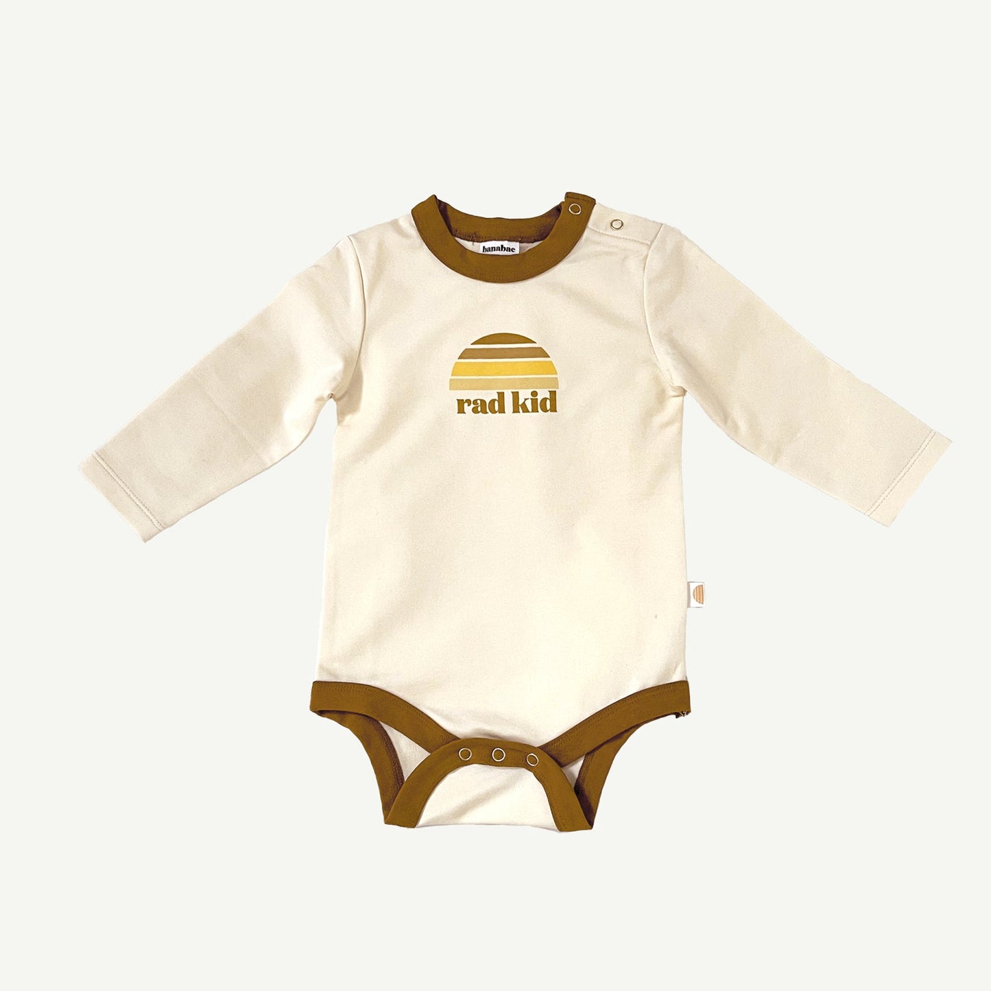 Rad Kid Stretch Long Sleeve Organic Cotton Onesie