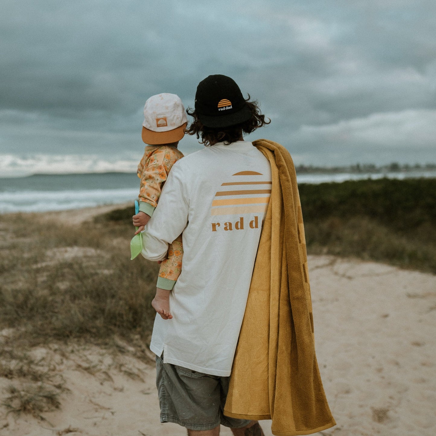 Rad Dad Tonal Long Sleeve Tee - White