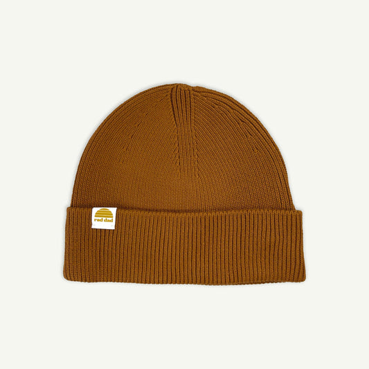 Rad Dad Organic Cotton Knit Beanie - Camel