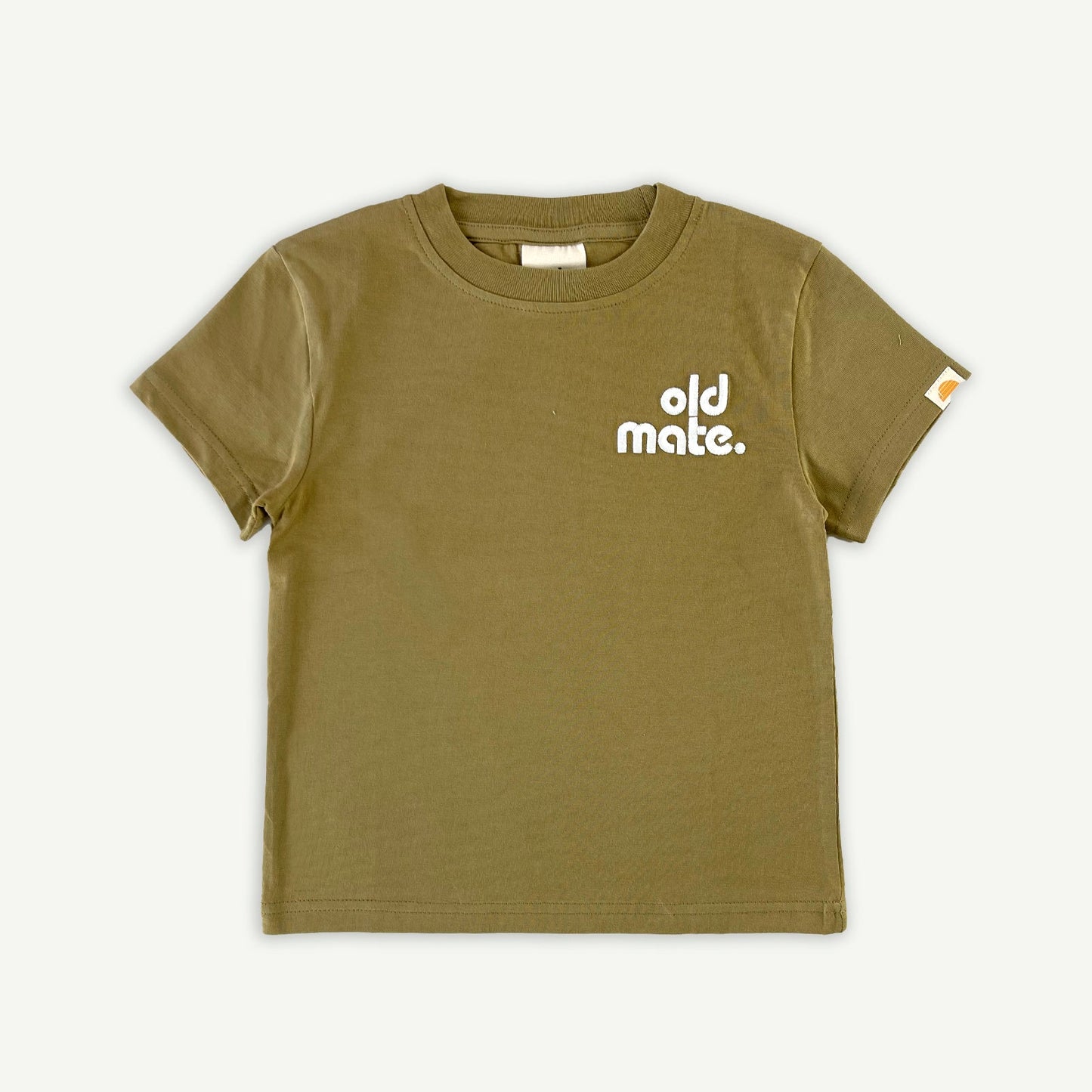 Old Mate Organic Cotton Kids Tee - Olive