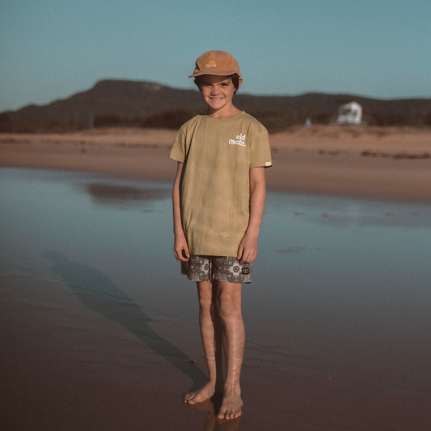 Old Mate Organic Cotton Kids Tee - Olive