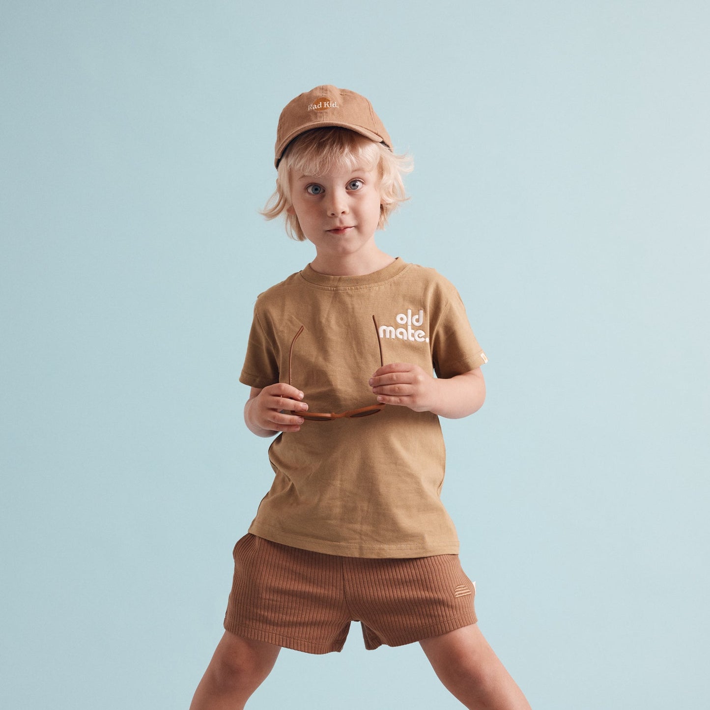 Old Mate Organic Cotton Kids Tee - Olive