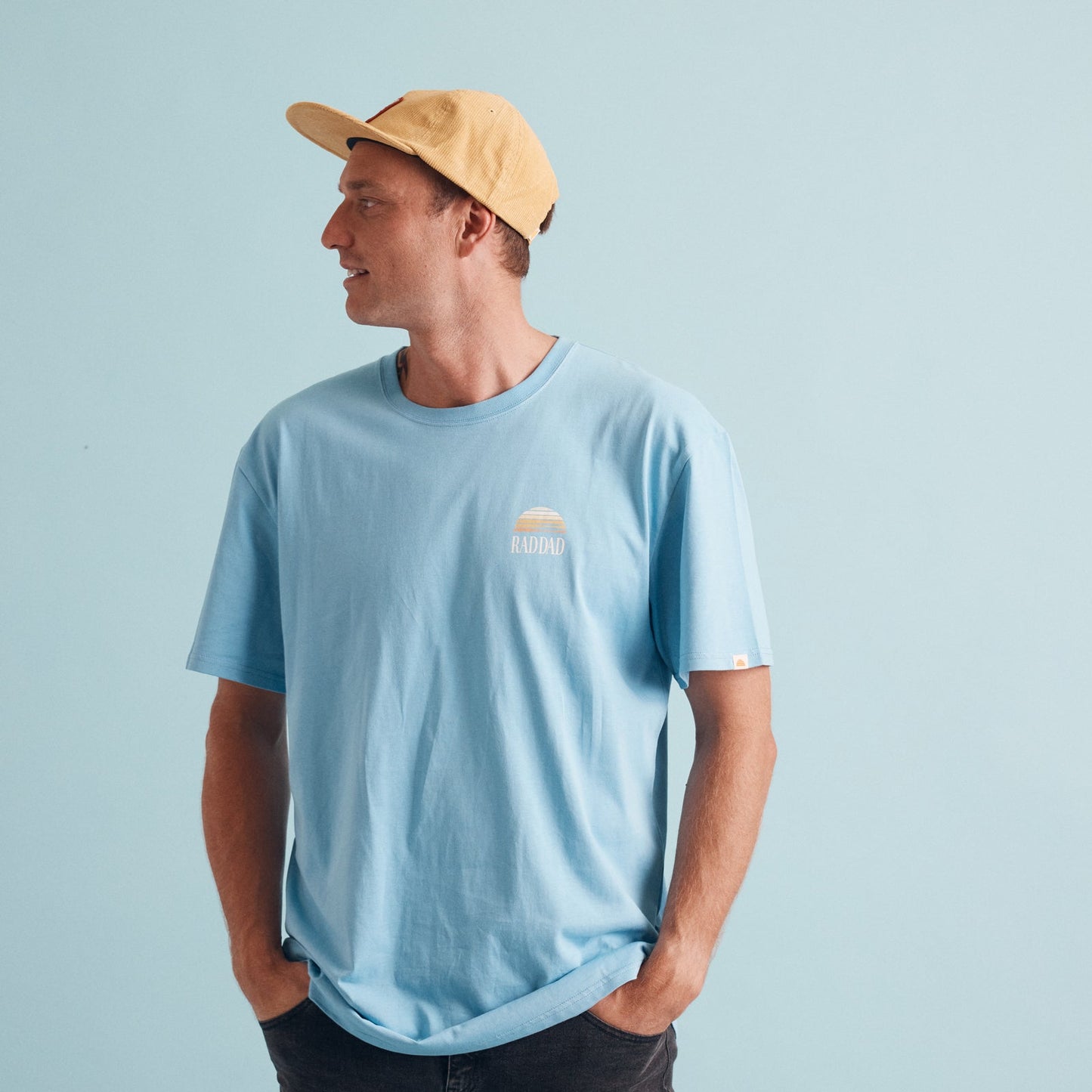 Rad Dad Organic Cotton Flow Tee - Blue