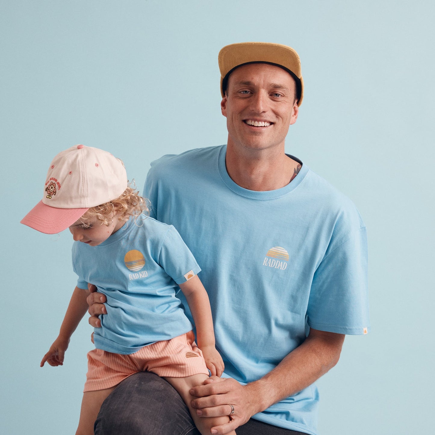 Rad Dad Organic Cotton Flow Tee - Blue