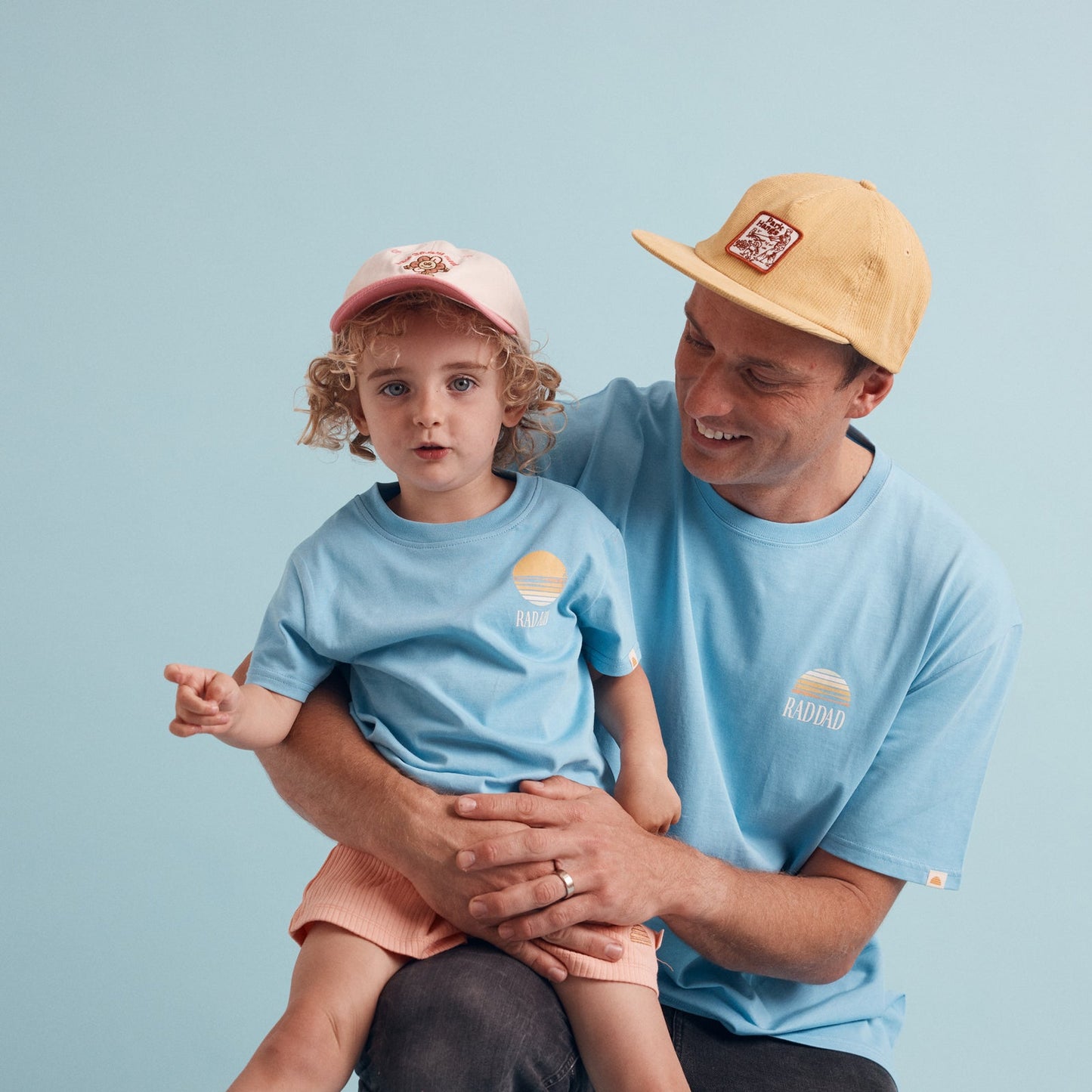 Rad Dad Organic Cotton Flow Tee - Blue