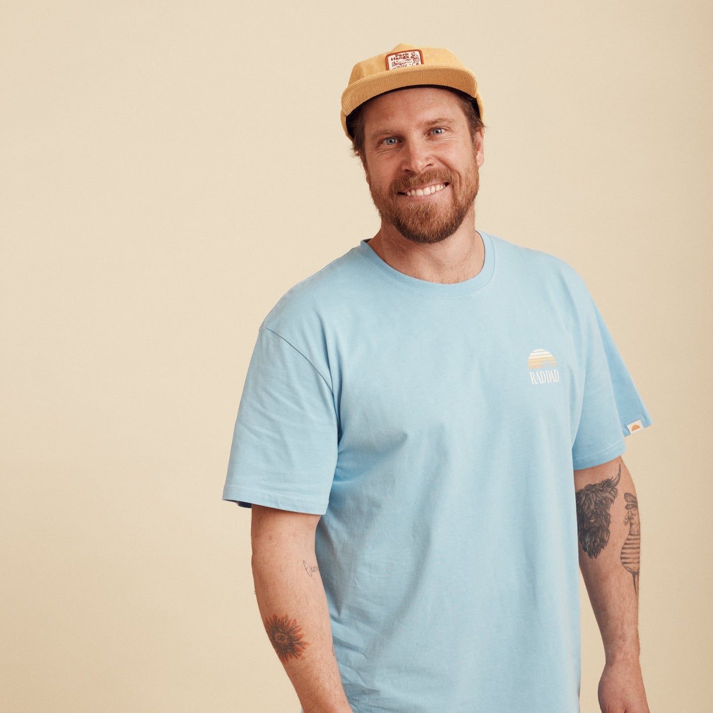 Rad Dad Organic Cotton Flow Tee - Blue