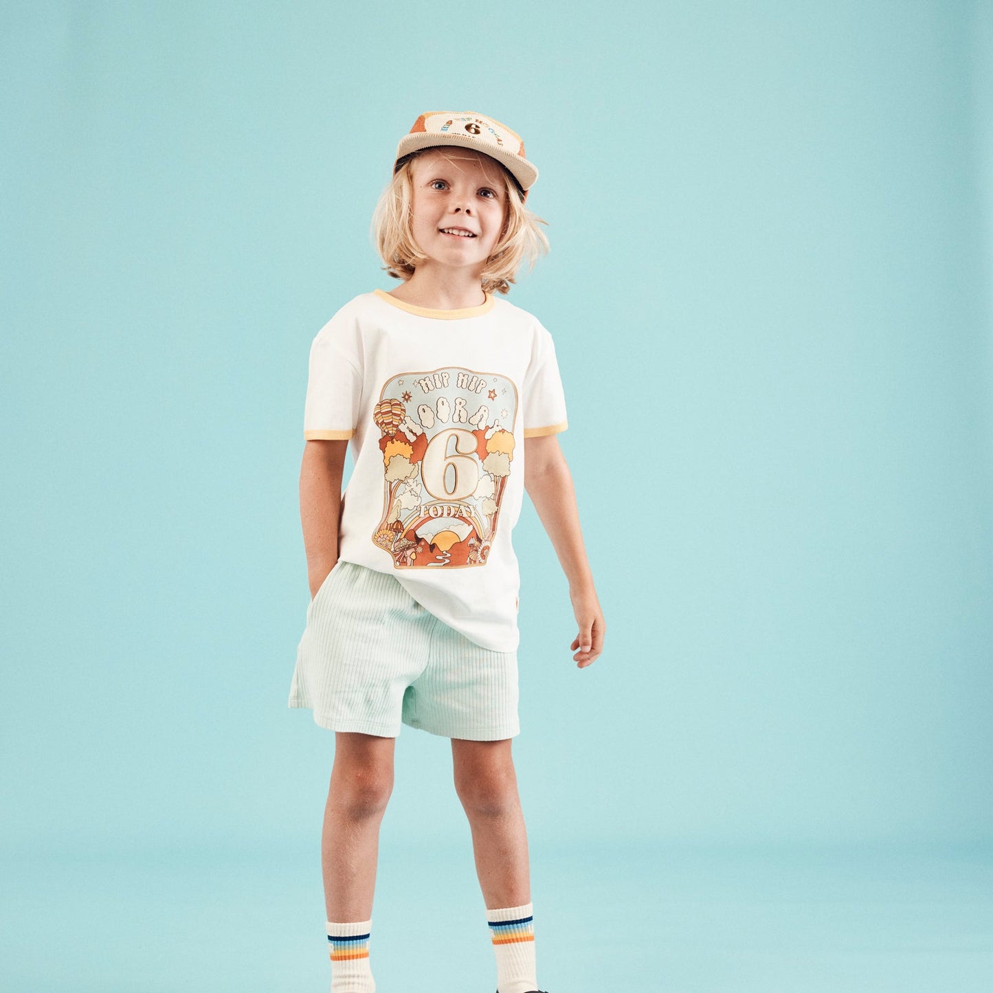 Hip Hip Hooray Birthday Ringer Tee - 6 Year Old