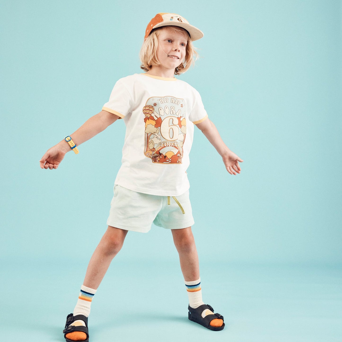 Hip Hip Hooray Birthday Ringer Tee - 6 Year Old