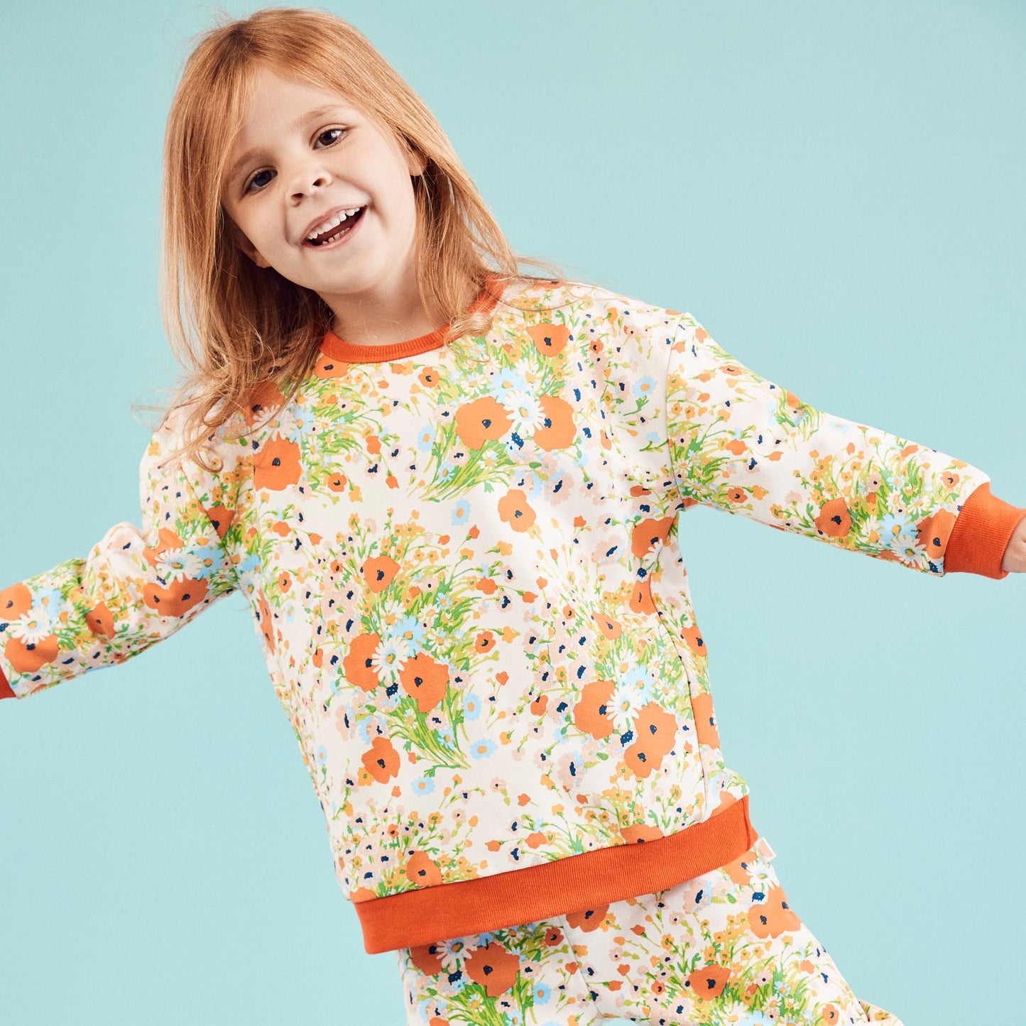 Poppy Floral Organic Cotton Twinset