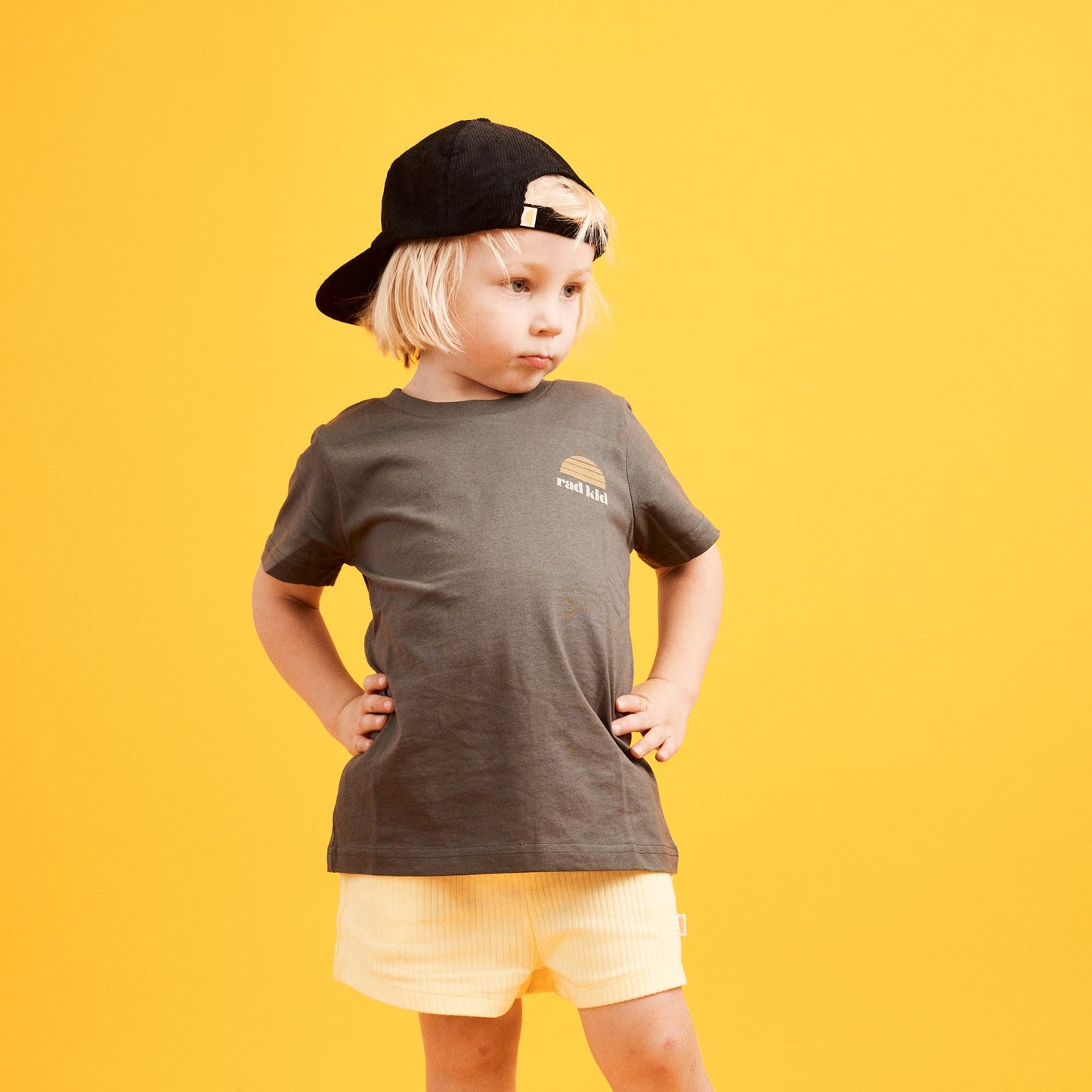 Rad Kid Tee - Faded Black