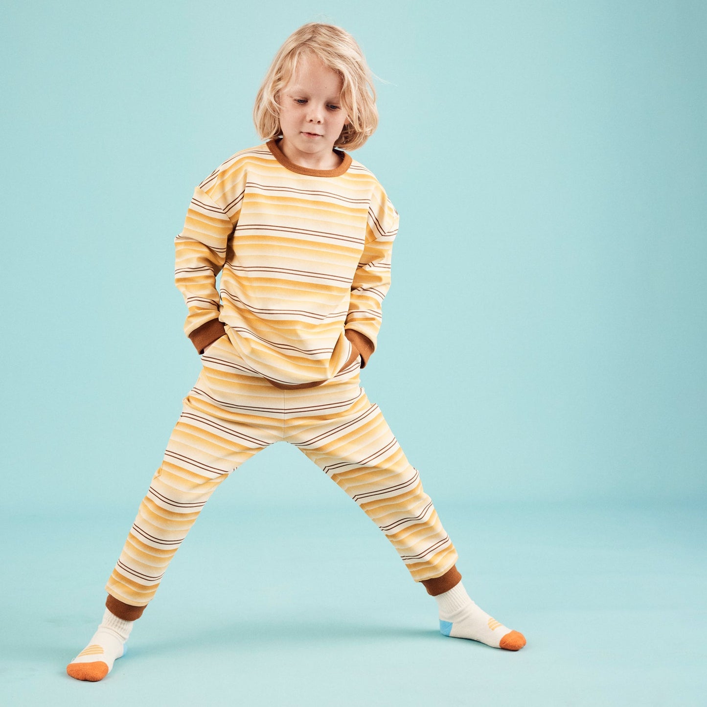 Retro Stripe Organic Cotton Twinset