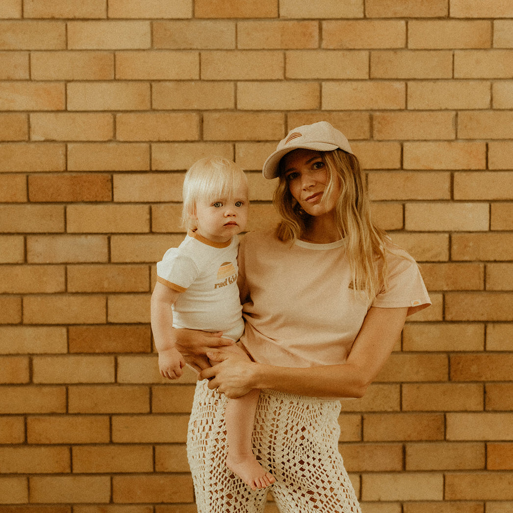 Rad Mama Mauve Ringer Tee