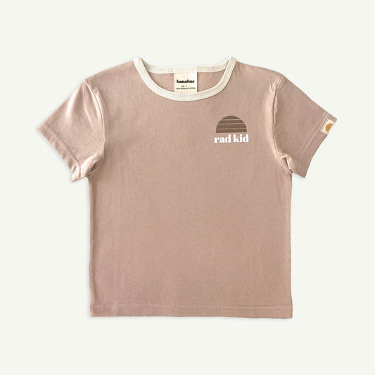 Rad Kid Mauve Ringer Tee