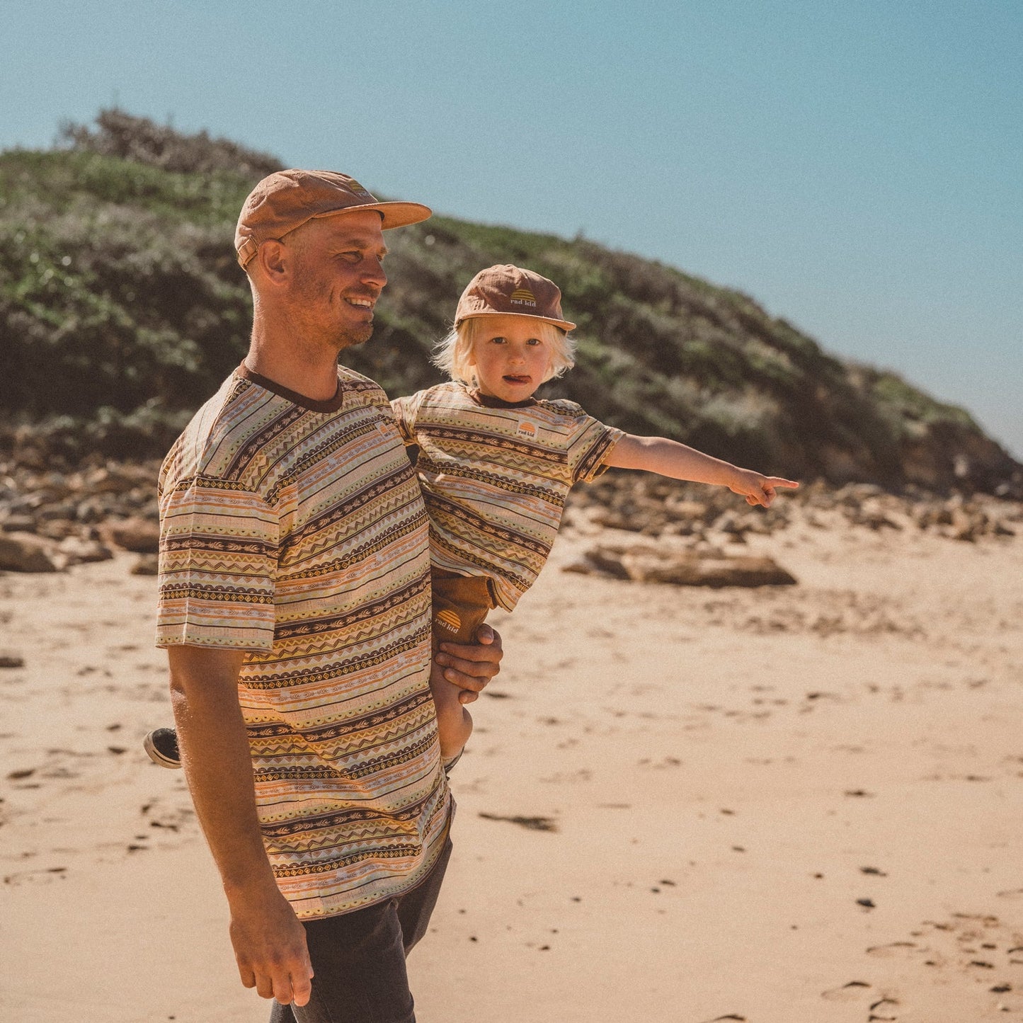 Rad Dad Spookies Stripe Hemp Tee - Adults