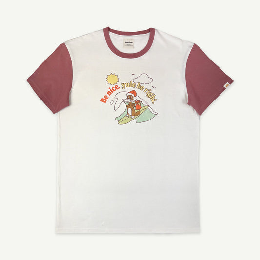 Be Nice Organic Cotton Christmas Tee - Adults