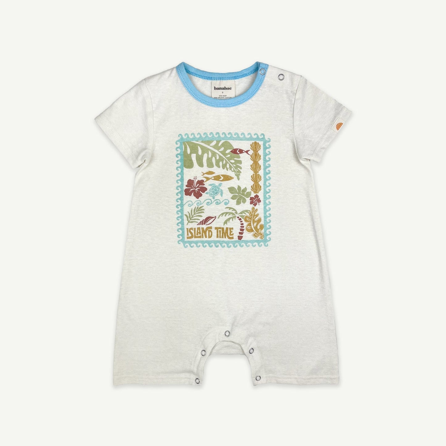 Island Time Hemp / Organic Cotton Playsuit