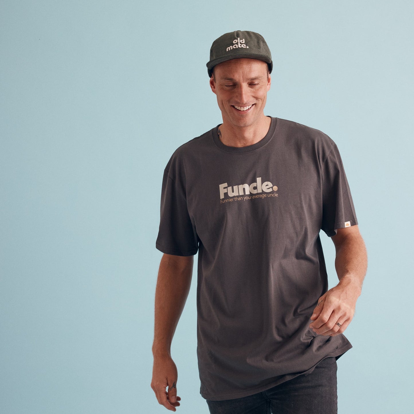 Funcle Organic Cotton Tee - Washed Black