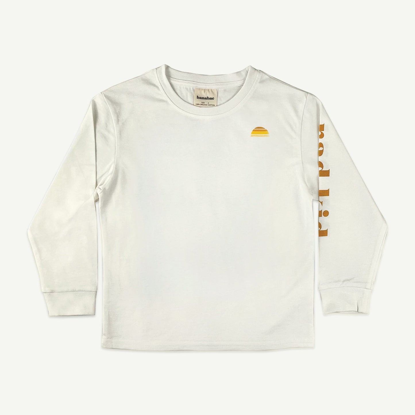 Rad Kid Tonal Long Sleeve Tee - White