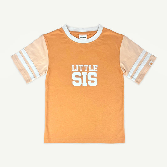 Little Sis Collegiate Tee - Coral