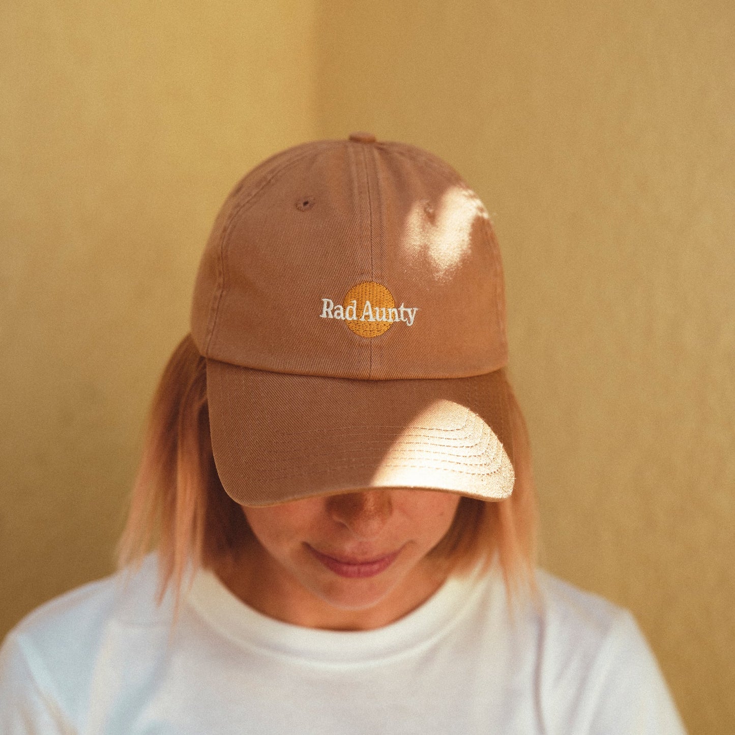 Rad Aunty Washed Baseball Cap - Desert Sand