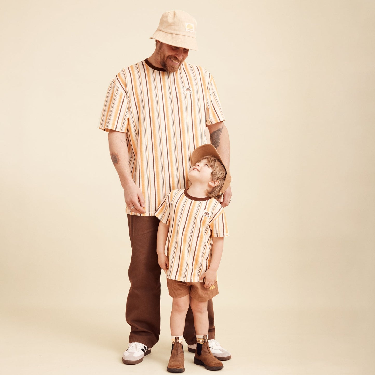 Rad Dad Vertical Stripe Hemp Tee