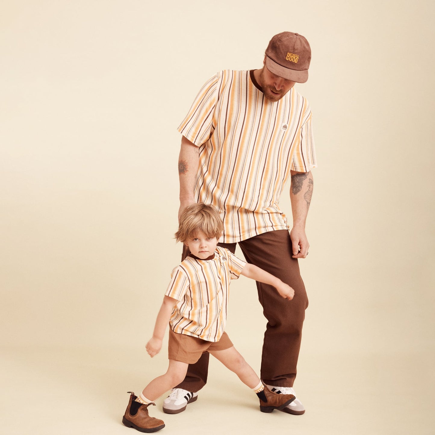 Rad Dad Vertical Stripe Hemp Tee