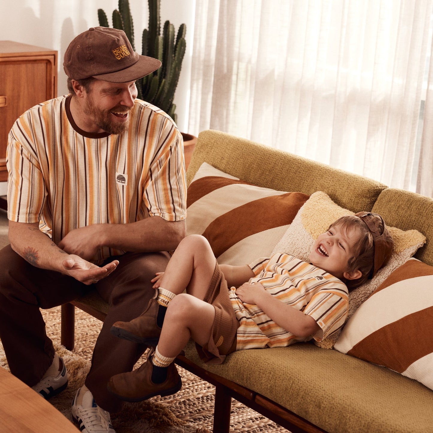 Rad Kid Vertical Stripe Hemp Tee