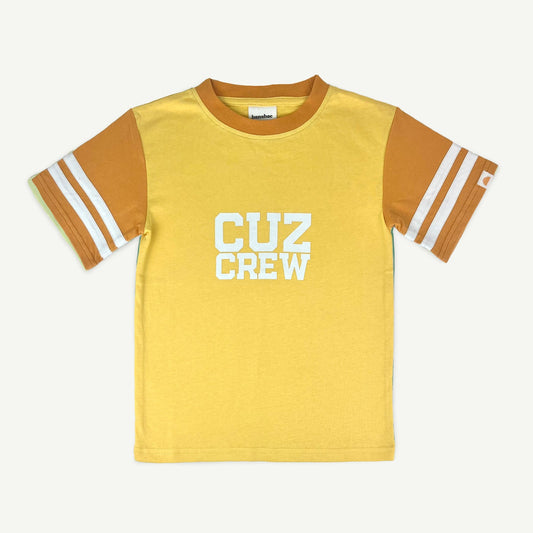 Cuz Crew Collegiate Tee - Yellow