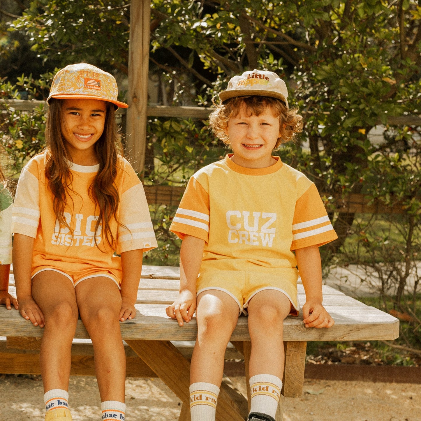 Retro Sports Shorts - Yellow