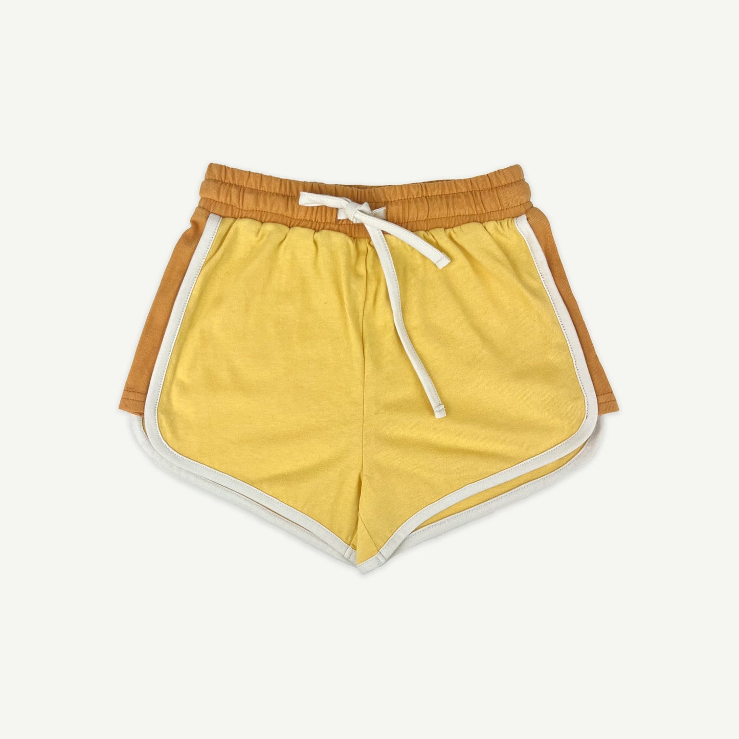 Retro Sports Shorts - Yellow