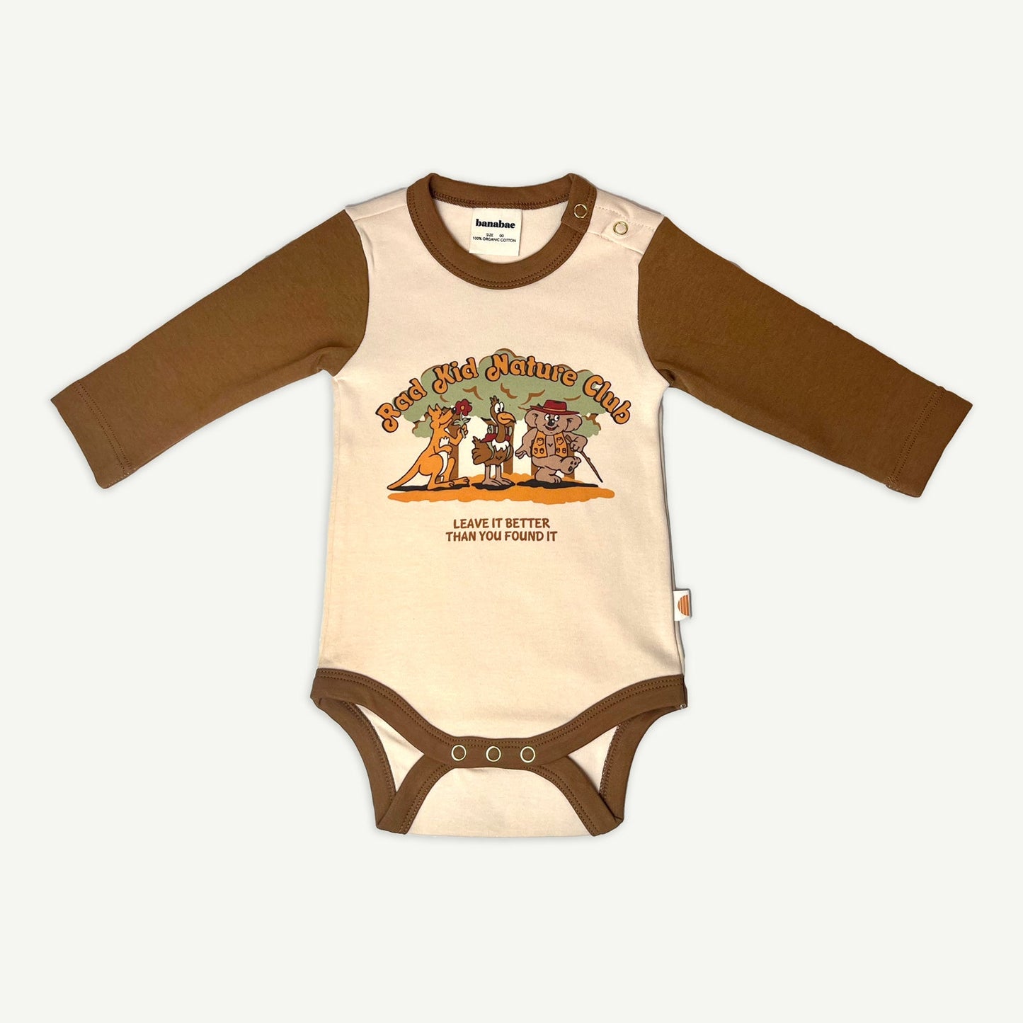 Rad Kid Nature Club Long Sleeve Onesie