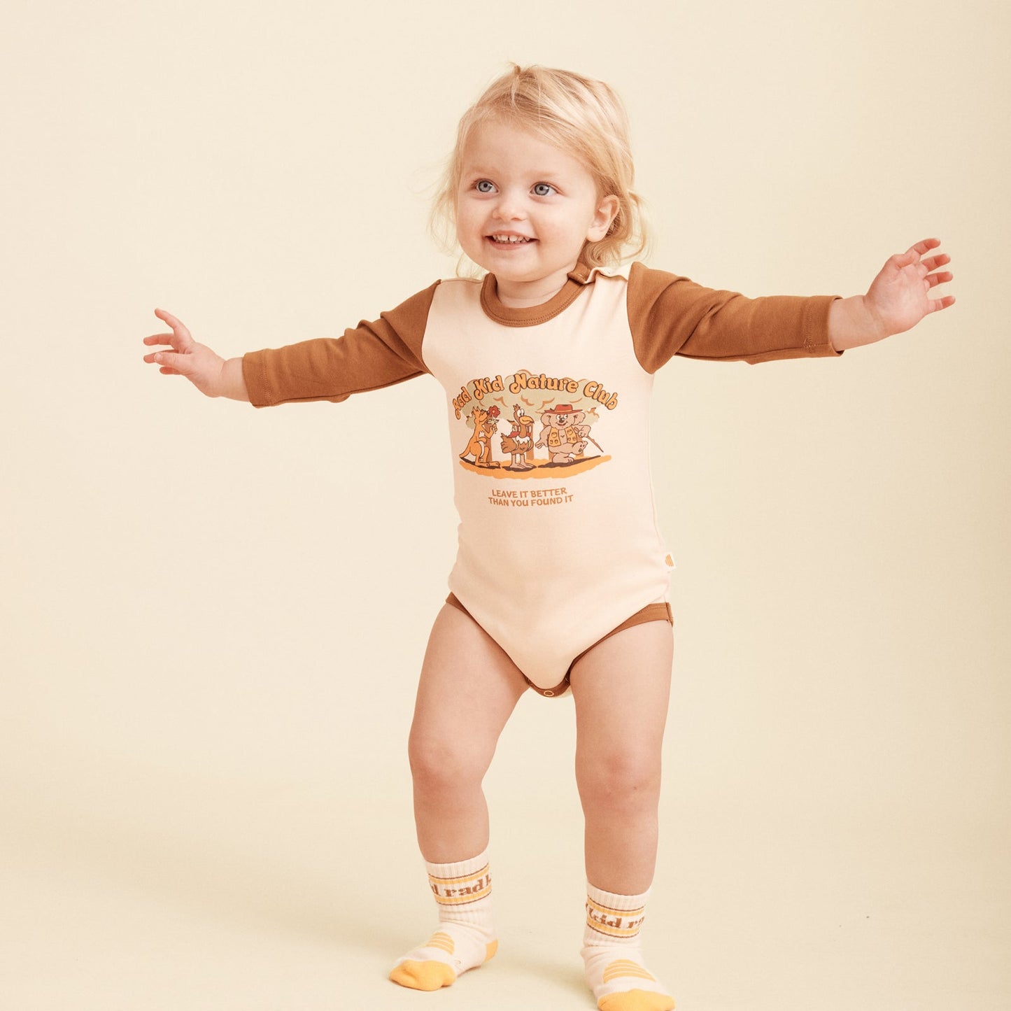 Rad Kid Nature Club Long Sleeve Onesie