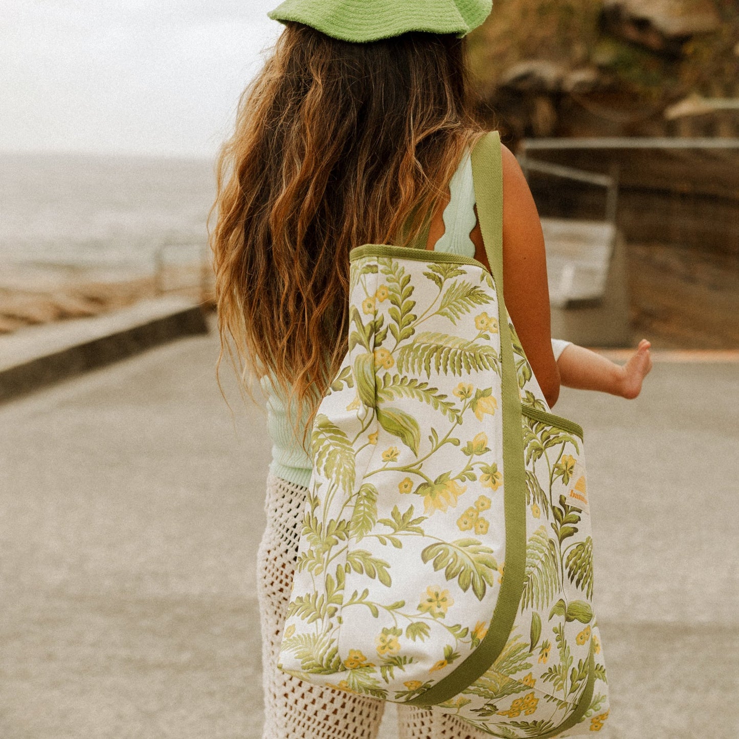 Rainforest Organic Cotton Beach Bag