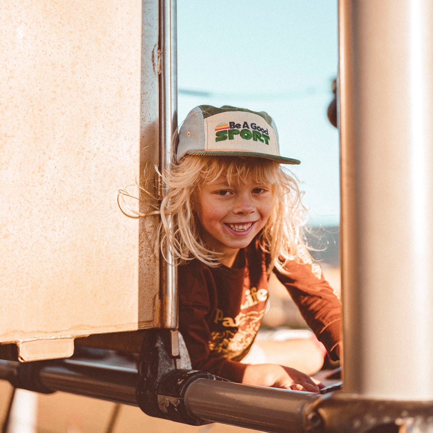 Be A Good Sport 5 Panel Cord Cap - Kids