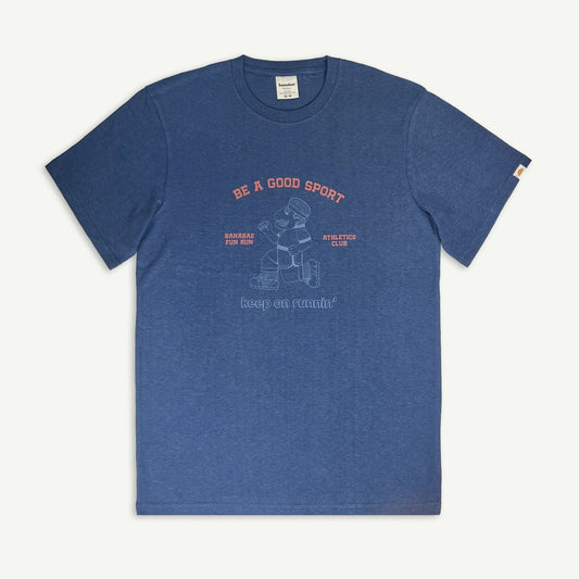 Keep On Running Adults Tee - Navy