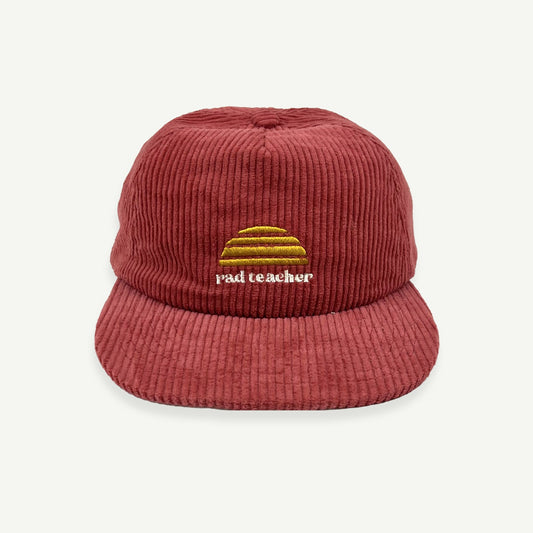 Rad Teacher Pinch Front Cap - Eco Red