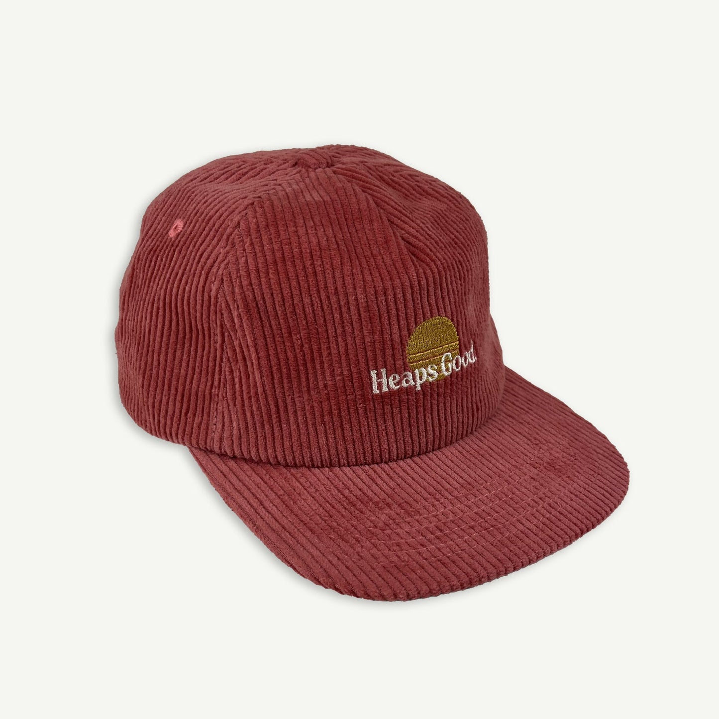 Heaps Good Cord Adult Cap - Eco Red