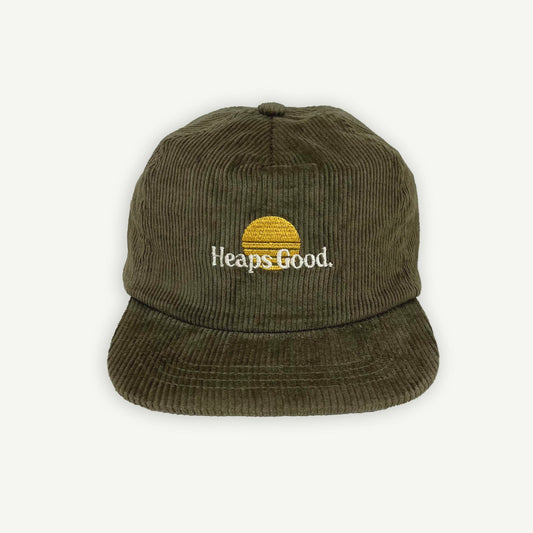 Heaps Good Kids Cord Cap - Khaki