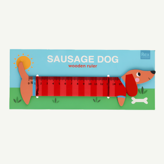 Wooden Ruler Sausage Dog