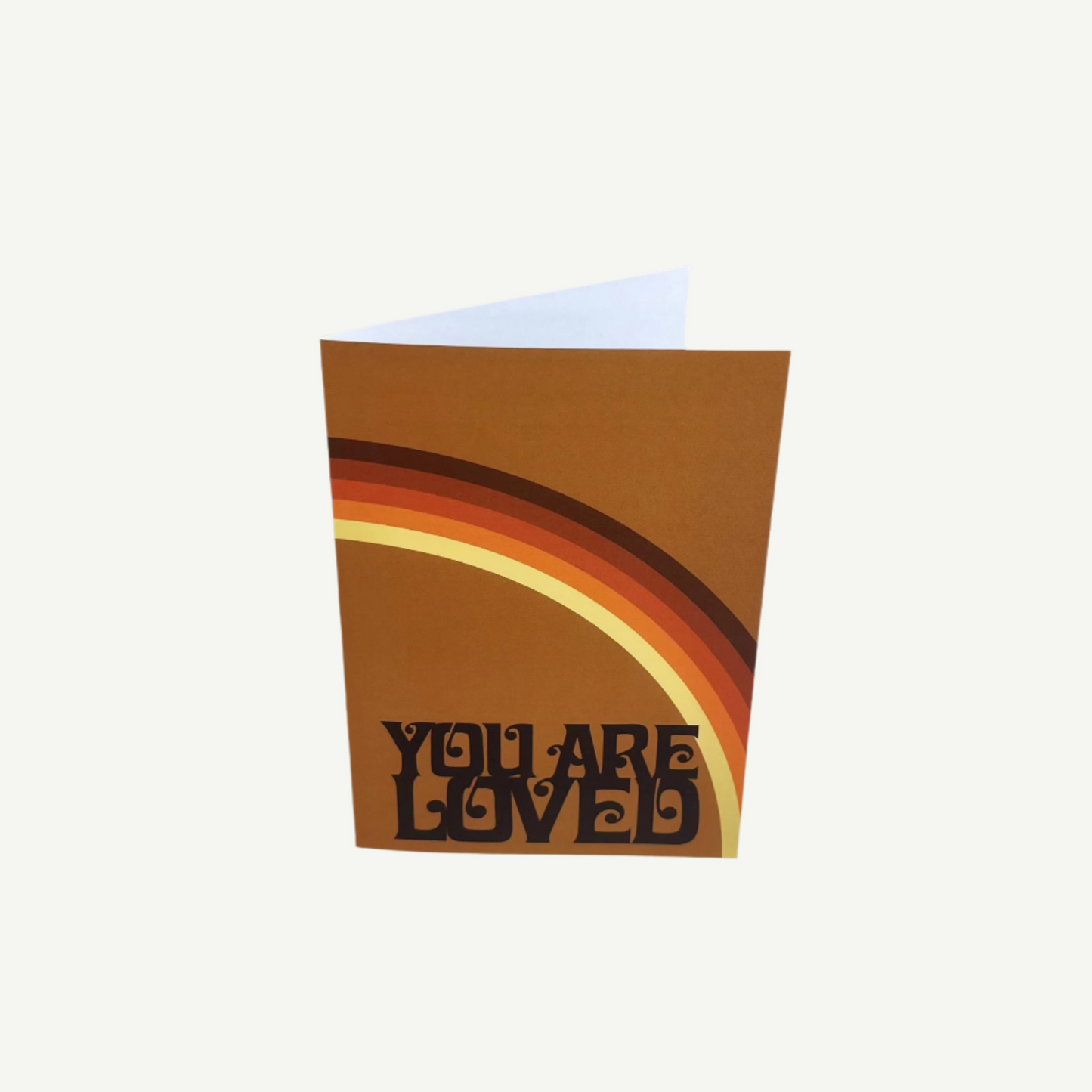 You Are Loved Card - Tan