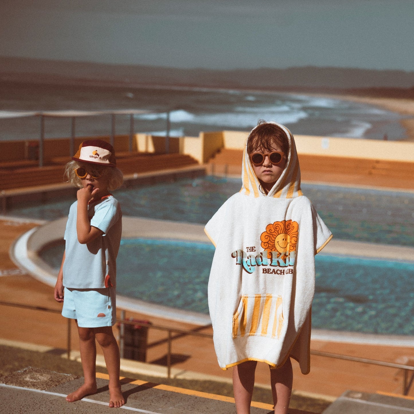 Rad Kid Beach Club Hooded Organic Cotton Towel