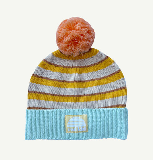 Rad Kid Stripe Organic Knit Beanie