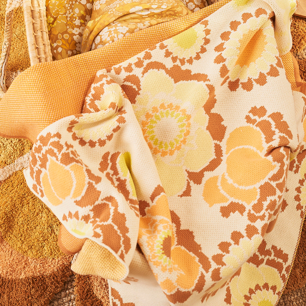 Sunny Daze Floral Organic Cotton Blankie