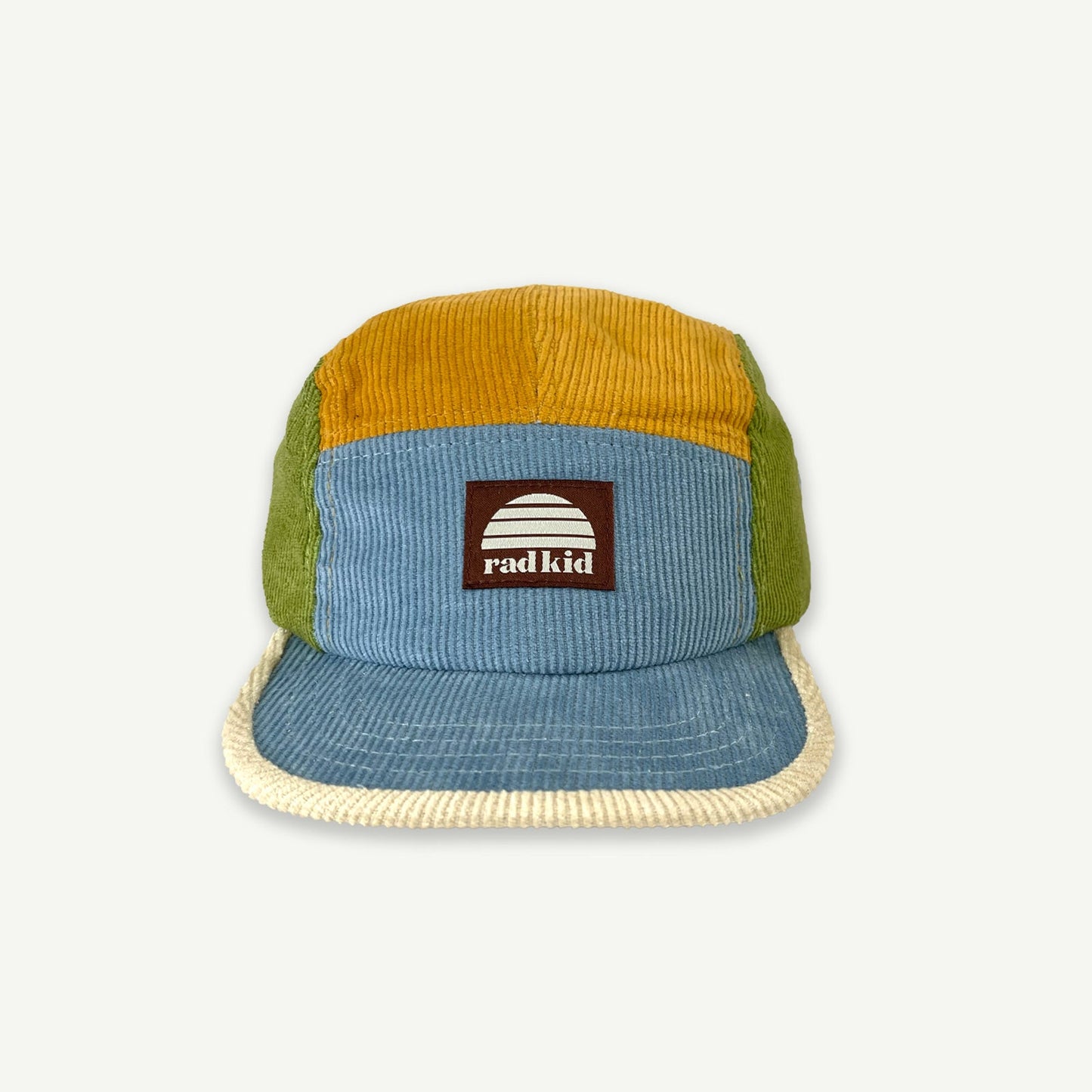 Rad Kid Spliced Cord 5 Panel Cap - Brights