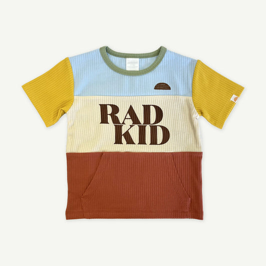 Rad Kid Primary Splice Organic Rib Tee